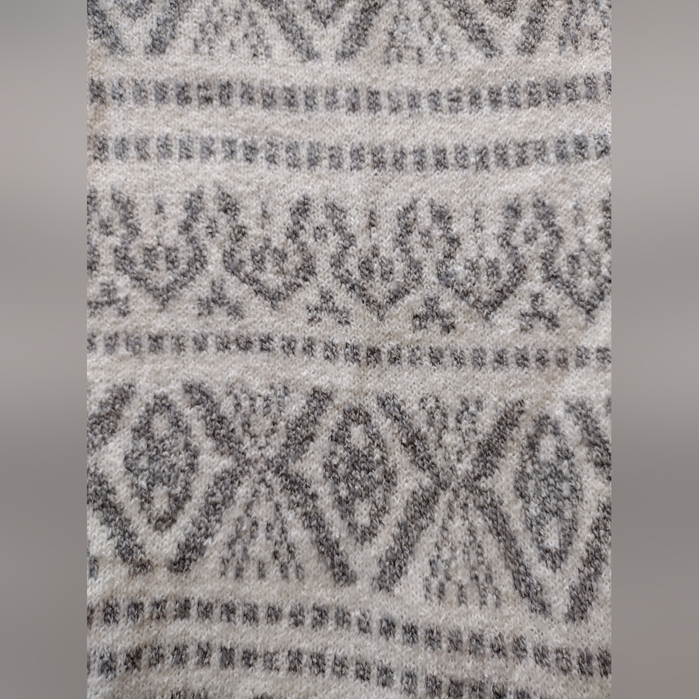 J. Jill Classic Fair Isle Nordic Cotton Blend Knit Sweater Medium NWOT - Picture 7 of 14
